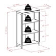 Pemberly Row 4-Tier Transitional Solid Wood Storage Shelf/Bookcase in Espresso