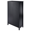 Pemberly Row 4-Tier Transitional Solid Wood Storage Shelf/Bookcase in Espresso