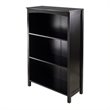 Pemberly Row 4-Tier Transitional Solid Wood Storage Shelf/Bookcase in Espresso