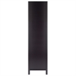 Pemberly Row 5-Tier Transitional Solid Wood Storage Shelf/Bookcase in Espresso