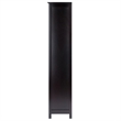 Pemberly Row 5-Tier Transitional Solid Wood Storage Shelf/Bookcase in Espresso