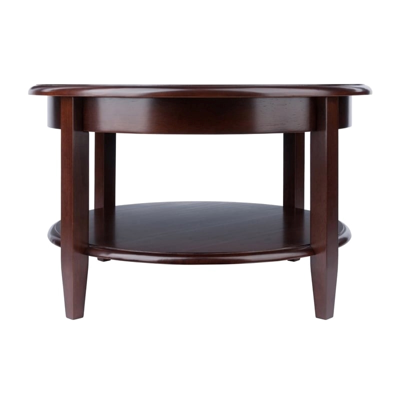 Pemberley Row Solid Wood Antique Walnut Coffee Table Round 30
