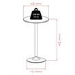 Pemberly Row 3-Piece Backless Metal and Wood Pub Set in Black/Chrome