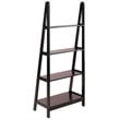 Pemberly Row 4-Tier A Frame Solid Wood Book Shelving Unit in Espresso