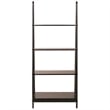 Pemberly Row 4-Tier A Frame Solid Wood Book Shelving Unit in Espresso