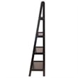 Pemberly Row 4-Tier A Frame Solid Wood Book Shelving Unit in Espresso