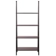 Pemberly Row 4-Tier A Frame Solid Wood Book Shelving Unit in Espresso