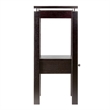 Pemberly Row Transitional Solid Wood End Table in Rich Espresso