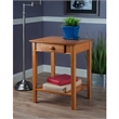 Pemberley Row Solid Wood Honey Pine Printer Stand Rectangular 29