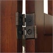 Pemberly Row Transitional Solid Wood Folding Screen in Antique Walnut