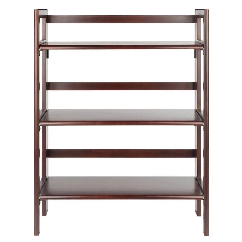 Pemberley Row Solid Wood Antique Walnut Bookshelf Rectangular 38.54