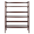 Pemberley Row Solid Wood Antique Walnut Bookshelf Rectangular 38.54