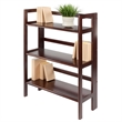 Pemberley Row Solid Wood Antique Walnut Bookshelf Rectangular 38.54