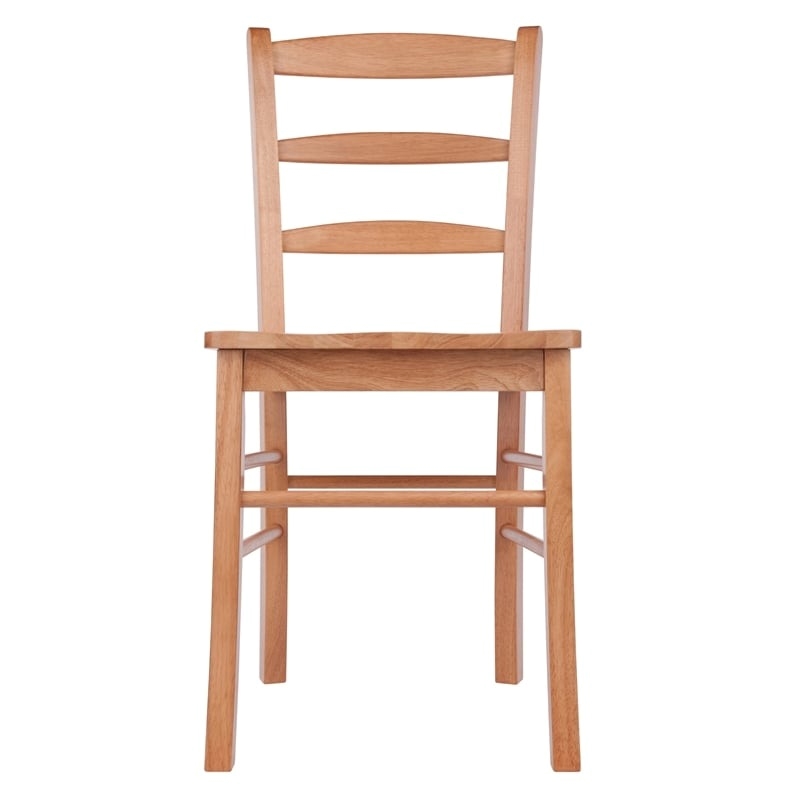 Pemberly Row 5-Piece Square Transitional Solid Wood Dining Set in Light Oak