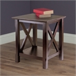 Pemberly Row Transitional Solid Wood End Table in Cappuccino