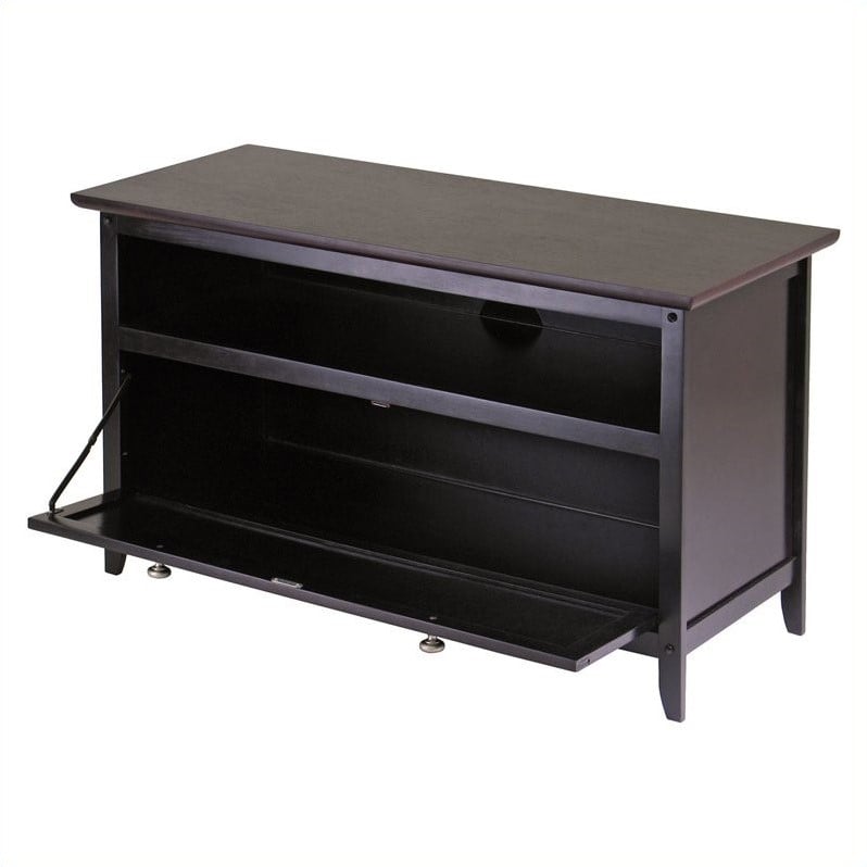 Pemberley Row Solid Wood Espresso TV Stand Rectangular 35.98