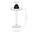 Pemberly Row 3-Piece Round Transitional Metal Pub Set in Black