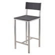 Pemberly Row 3-Piece Metal/Wood Counter Height Dining Set in Black/Gray