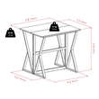Pemberly Row 3-Piece Drop Leaf Transitional Solid Wood Dining Set in Walnut
