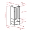 Pemberley Row Solid Wood Walnut Cupboard Rectangular 47.44