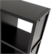 Pemberly Row 3x3 Modern Wood Storage Cabinets with Wainscoting Panel in Black