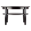 Pemberley Row Solid Wood Dark Espresso Coffee Table Round 29.92