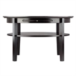 Pemberley Row Solid Wood Dark Espresso Coffee Table Round 29.92