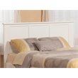 Pemberly Row Contemporary King Solid Wood Panel Headboard in White