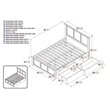 Pemberly Row Full Platform Bed with Matching Footboard & Storage Drawers - White