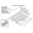 Pemberly Row Queen Platform Bed with Footboard & Storage Drawers in Walnut