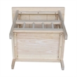 Pemberly Row 1 Shelf Solid Para Wood Magazine End Table in Natural