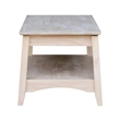 Pemberley Row Solid Parawood Unfinished Coffee Table Rectangular Lift Top 40