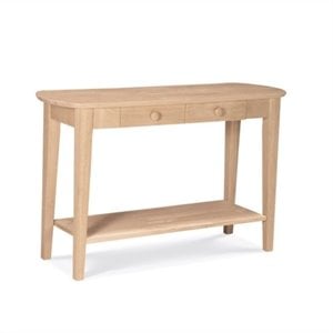 Pemberly Row Unfinished Oval Sofa Table