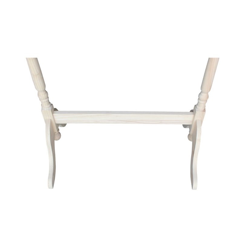 Pemberley Row Solid Para Wood Off White Quilt Rack Rectangular 39.5