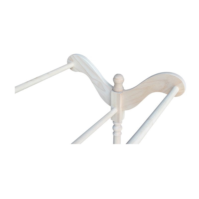 Pemberley Row Solid Para Wood Off White Quilt Rack Rectangular 39.5