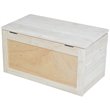 Pemberley Row Solid Wood Natural Storage Box Rectangular Safety Hinge 22