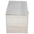 Pemberley Row Solid Wood Natural Storage Box Rectangular Safety Hinge 22