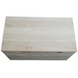 Pemberley Row Solid Wood Natural Storage Box Rectangular Safety Hinge 22