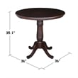 Pemberly Row Unfinished Square/Rectangular Counter Height Dining Table
