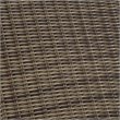 Pemberly Row Wicker Patio Chaise Lounge in Brown and Sand