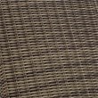 Pemberly Row Wicker Patio Chaise Lounge in Brown and Sangria
