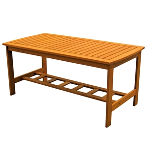 Pemberly Row Rectangular Outdoor Patio Coffee Table