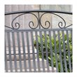 Pemberley Row Powder Coated Iron Black Patio Glider Loveseat Rectangular All-Weather 58