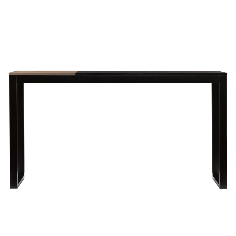 Pemberley Row MDF Black Console Table Rectangular 56