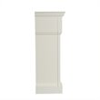 Pemberly Row Electric Fireplace in Ivory