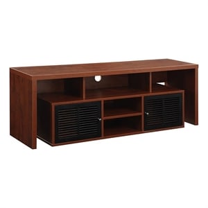 Pemberly Row Particle Board Cherry TV Stand Rectangular 59&quot