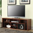 Pemberly Row Particle Board Cherry TV Stand Rectangular 59