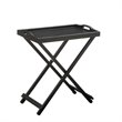 Pemberly Row Folding Tray Table in Black