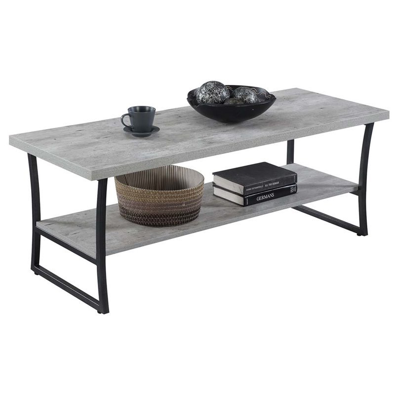 Pemberly Row Coffee Table in Faux Birch