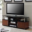 Pemberley Row Wood Cherry/Black TV Stand Rectangular 59